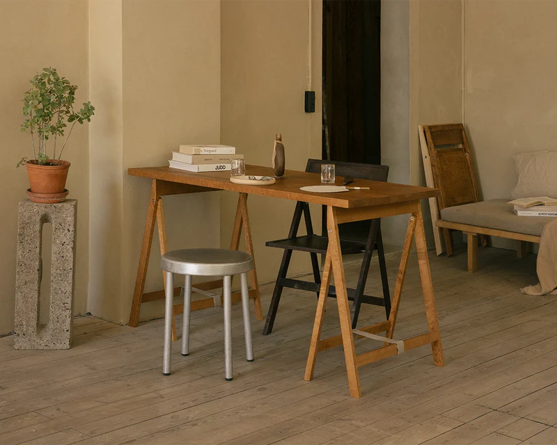 Folding Flat Trestle Table