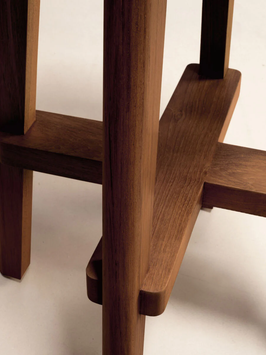 High Stool with Cane Seat - Image 3