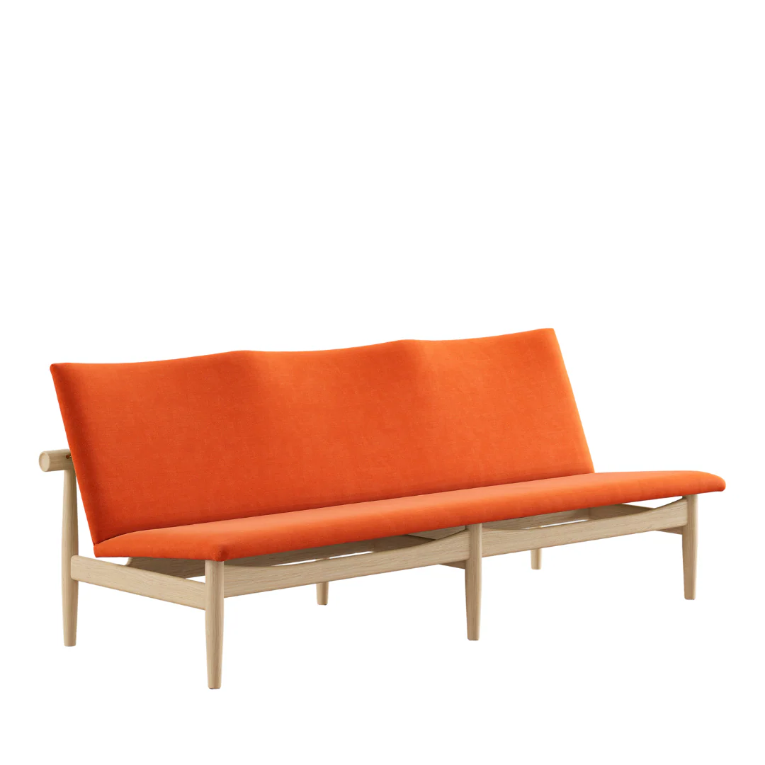 japan sofa three seater in oak clear oil