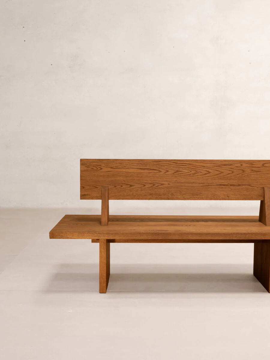 Kandalama Perch Bench, Teak - Image 2