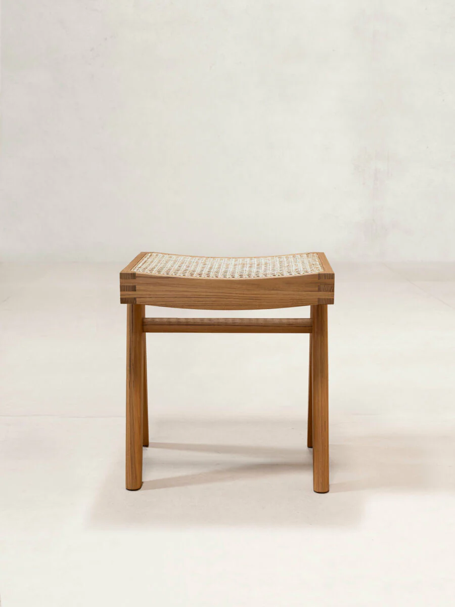 Low Cane Stool