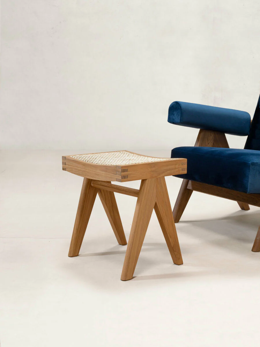 Low Cane Stool - Image 3
