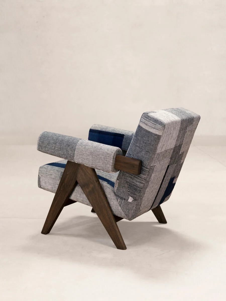 Upholstered Easy Armchair, KeSa Cobalt