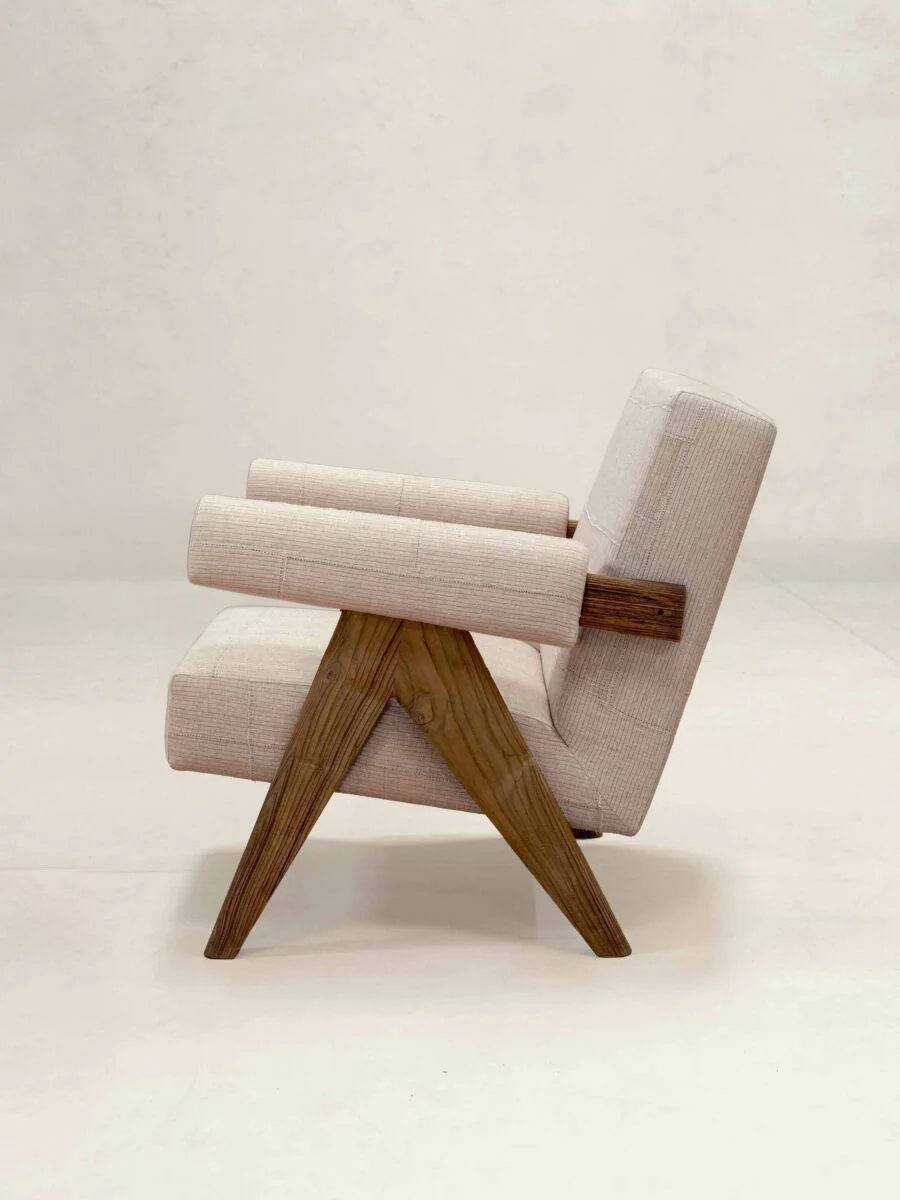 Upholstered Easy Armchair, KeSa Sand - Image 2